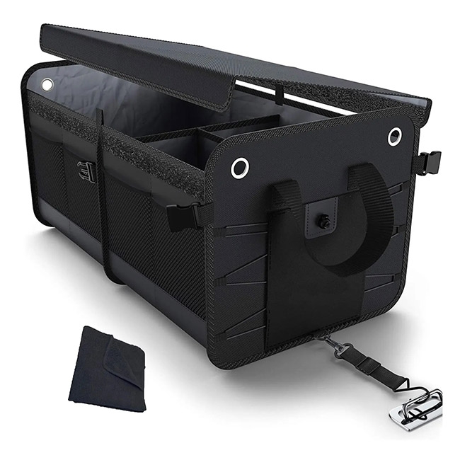 Foldable car boot storage bag V7420